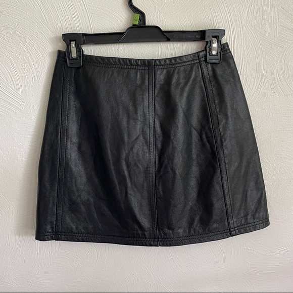 Vintage Wilsons Maxima Leather Mini Skirt - Picture 2 of 8